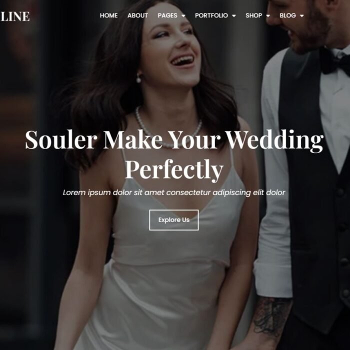 Loveline – Template Kit Elementor Pro pour planificateurs de mariages et de mariages